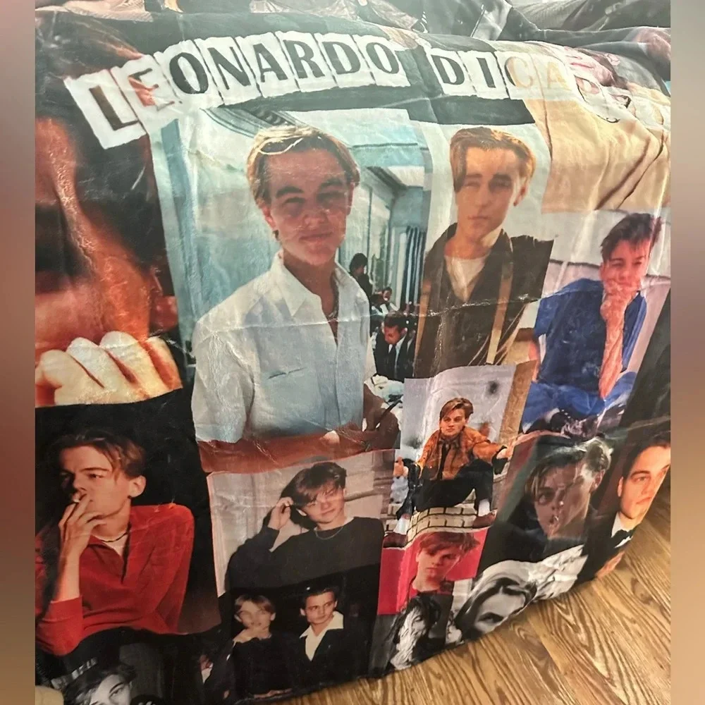 🆕 LEBEE Leonardo Dicaprio Fleece Blanket 40''x50